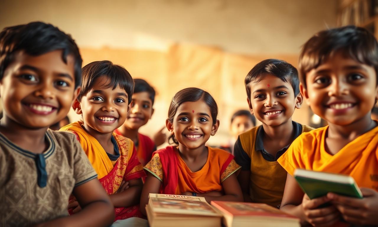 Children supported by the Tier5 Helping Hands program in Kolkata