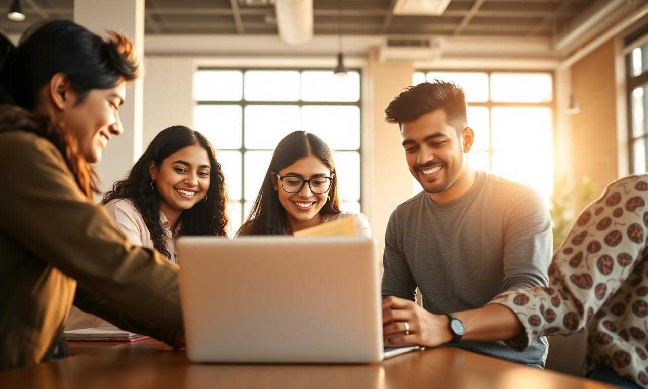 Tier5 internship program — interns collaborating in Kolkata office